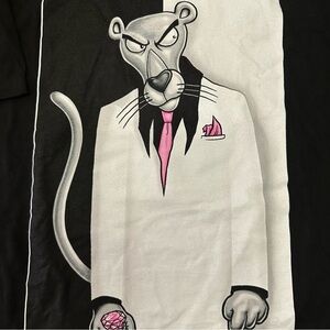 Black and White Panther Graphic T-Shirt